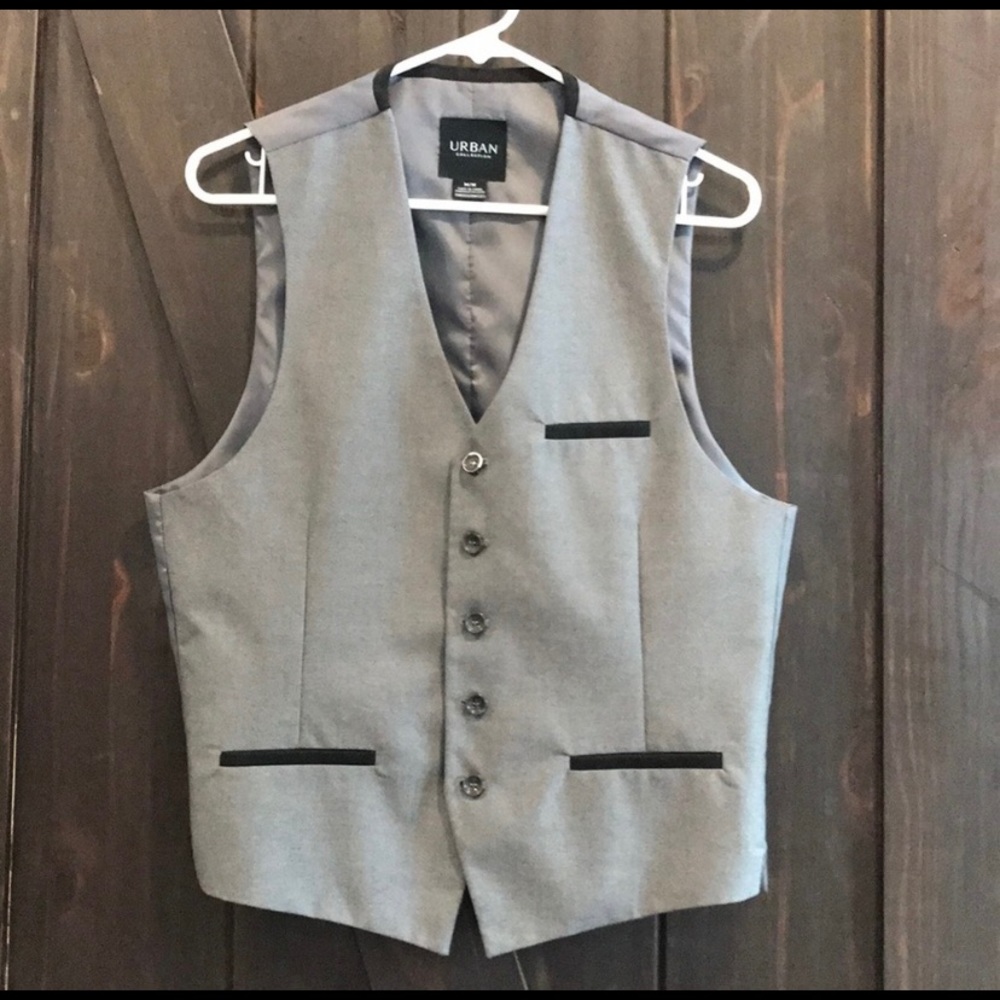 Urban Collection men’s gray suit vest size Medium